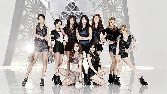 група жени, SNSD, Girls 'Generation, азиатски, модел, музикант, K-pop, корейски, HD тапет HD wallpaper