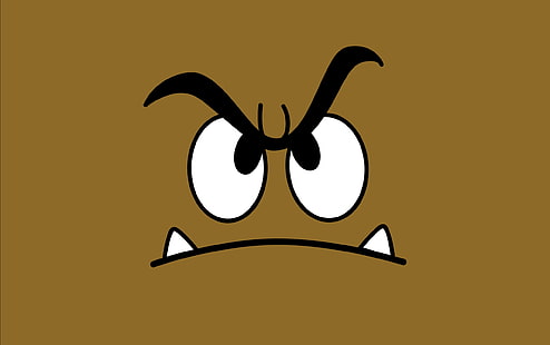Engraçado Toon Goomba, ilustração de Goomba, engraçado, desenhos animados, HD papel de parede HD wallpaper