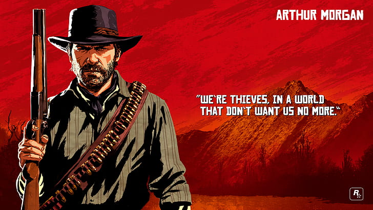 Red Dead, Red Dead Redemption 2, Arthur Morgan, HD wallpaper