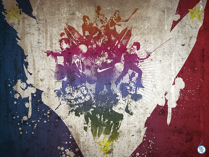 Philippines flag wallpaper, people, star, colorful, Nike, HD wallpaper