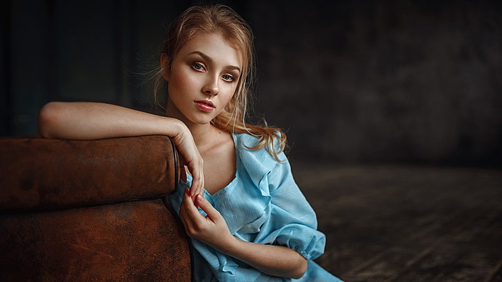 women, model, portrait, face, Georgy Chernyadyev, Alice Tarasenko, HD wallpaper