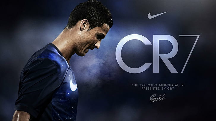 Cristiano Ronaldo Nike CR7, cristiano ronaldo, ronaldo, celebryci, gwiazdy, chłopcy, piłka nożna, sport, nike, Tapety HD