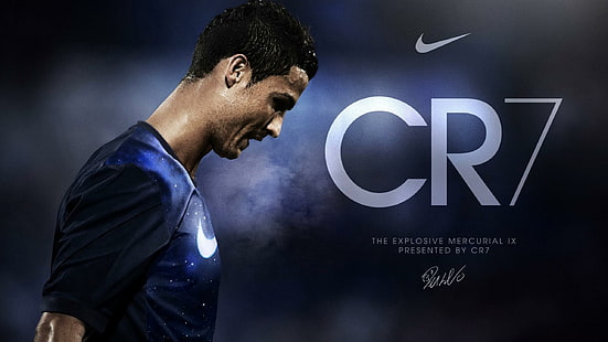 Cristiano Ronaldo Nike CR7, cristiano ronaldo, ronaldo, celebryci, gwiazdy, chłopcy, piłka nożna, sport, nike, Tapety HD HD wallpaper
