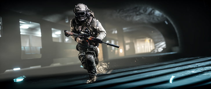Battlefield 4, Soldier, Assault rifle, HD wallpaper