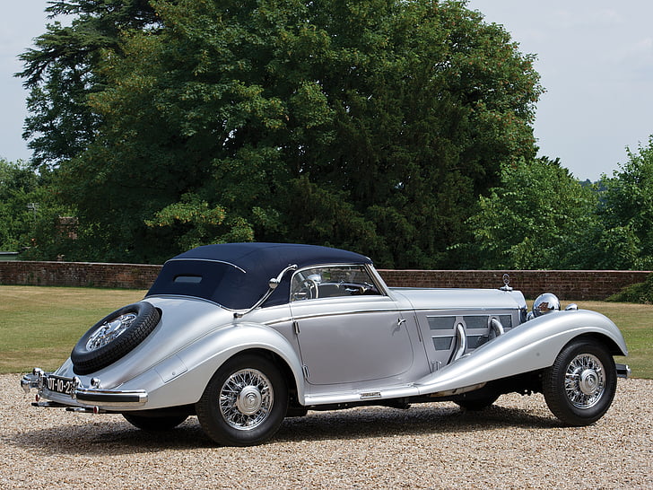 1938, 540k, benz, cabriolet, luxury, mercedes, retro, HD wallpaper