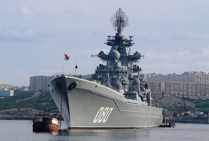 軍艦、ロシア海軍、バトルクルーザー、船、軍艦、 HDデスクトップの壁紙
