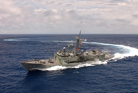 navio de guerra, militar, mar, veículo, navio, marinha real, HD papel de parede HD wallpaper