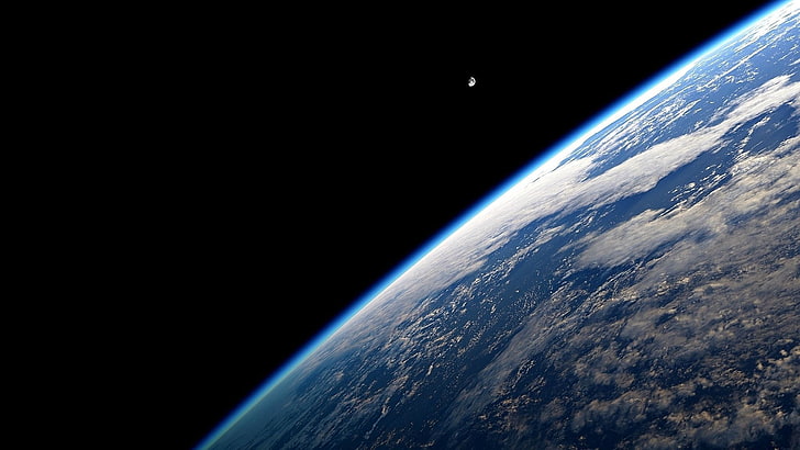 planet earth, planet, Earth, space, Solar System, clouds, space art, HD wallpaper