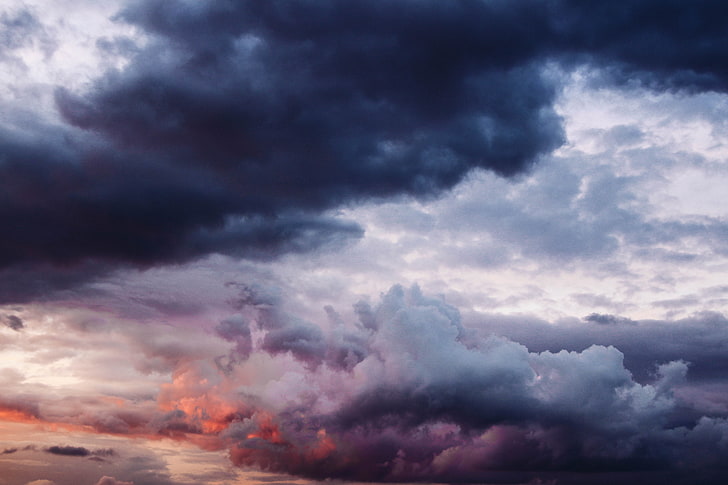 awan nimbus, awan, langit, mendung, Wallpaper HD