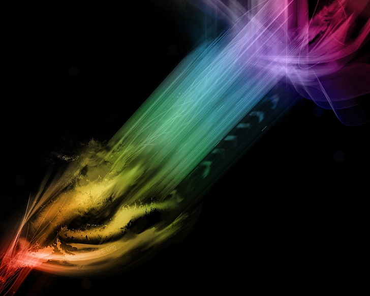 ilustração multicolorida do raio de luz raios arco íris arco brilhante luz, HD papel de parede