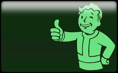 Pip-Boy, Vault Boy, Fallout, Fondo de pantalla HD HD wallpaper