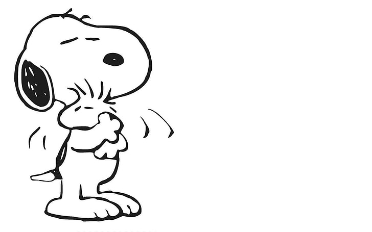 Snoopy Tapete, Comics, Erdnüsse, Umarmung, Snoopy, HD-Hintergrundbild