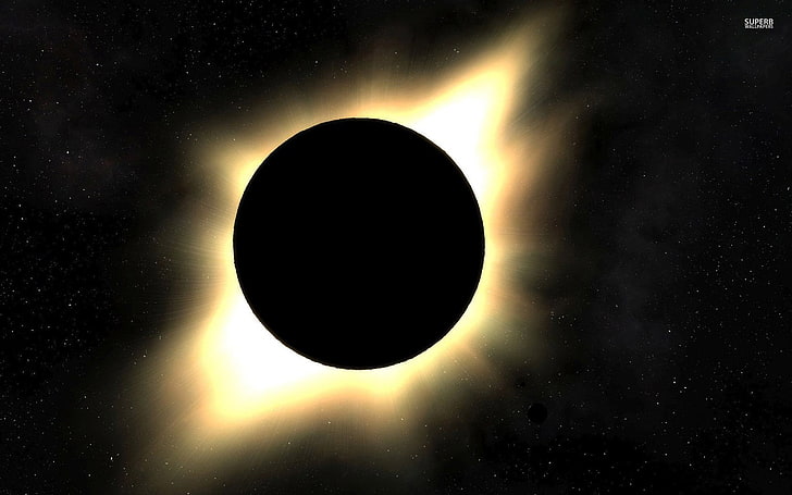 espacio, eclipse solar, Fondo de pantalla HD