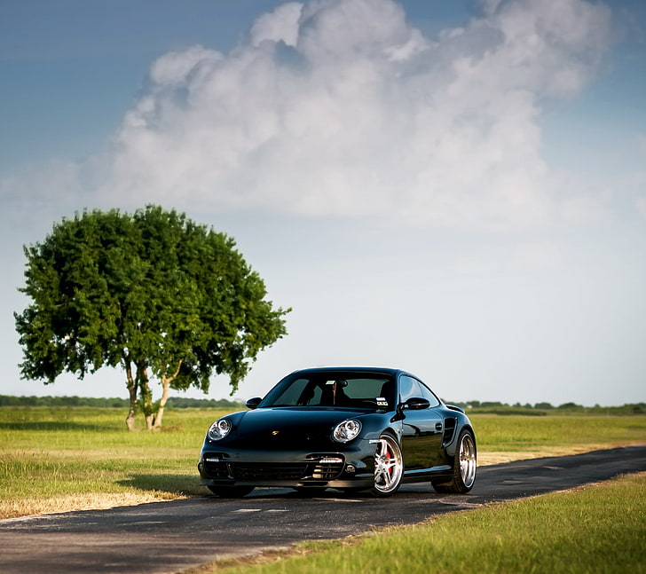 Auto, Straße, Bäume, Porsche, Porsche 911 Turbo, HD-Hintergrundbild