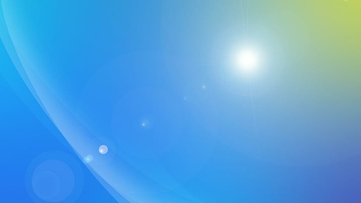 Flous de lumière bleue, lumière du soleil, résumé, 1920x1080, courbe, lumière, flare, Fond d'écran HD