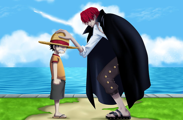 Anime, One Piece, Affe D. Ruffy, Shanks (One Piece), HD-Hintergrundbild