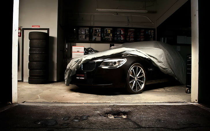 BMW M5 Cover Garage HD, cars, bmw, garage, m5, cover, HD wallpaper