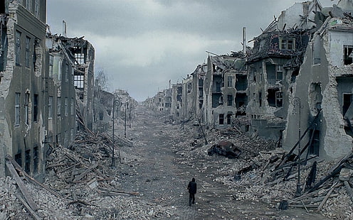 architettura, città, distruzione, film, pianista, polonia, rovine, guerra, varsavia, mondo, Sfondo HD HD wallpaper