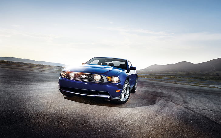 Ford Mustang Shelby GT500 2012، blue ford mustang، Ford، mustang، شيلبي، GT500، 2012، خلفية HD