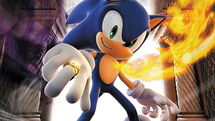 Sonic The Hedgehog lllustration, видеоигры, Sonic The Hedgehog, Соник, HD обои