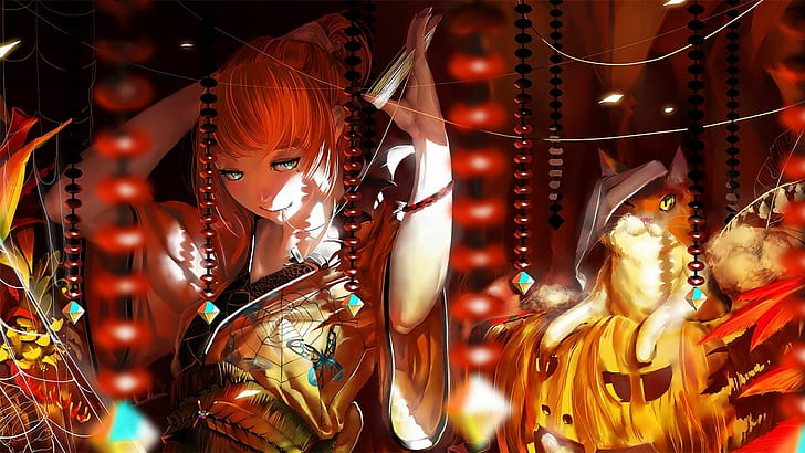 anime girls, kimono, HD wallpaper