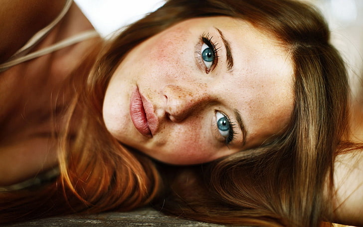beautyful, blonde, blue, eyes, face, girl, hansen, lindsay, woman, HD wallpaper
