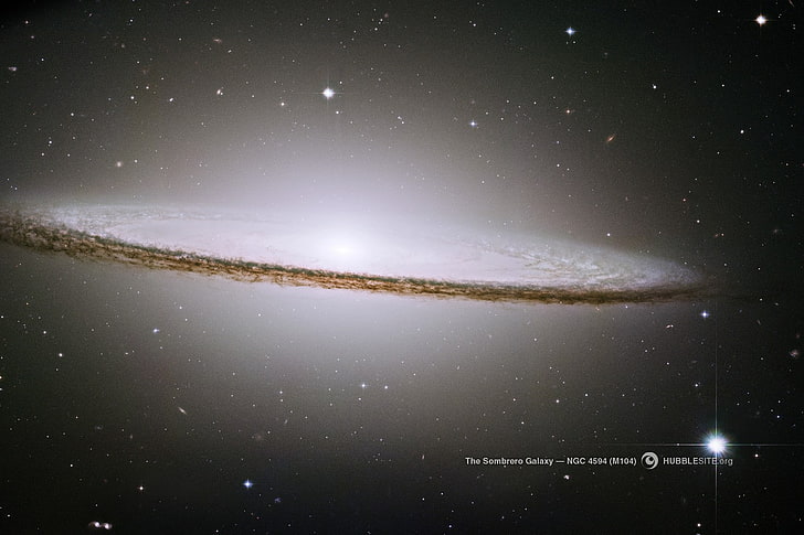 Sombrero Galaxy, kosmos, Tapety HD