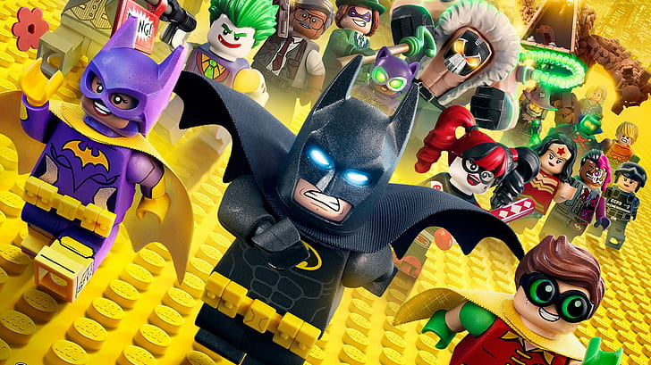 Бэтмен, The LEGO Batman Movie, лучшие фильмы, лего, HD обои