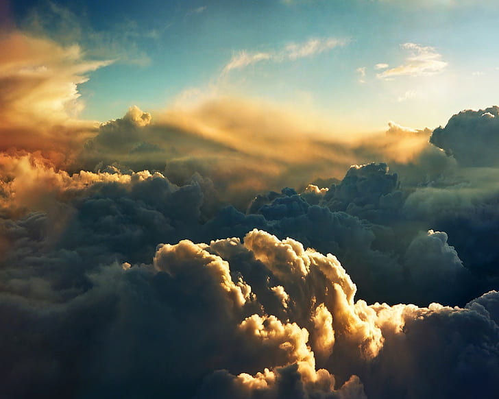 구름 하늘 HD, 자연, 구름, 하늘, HD 배경 화면