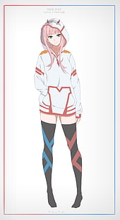Querida no FranXX, garotas de anime, Zero Two (Querida no FranXX), HD papel de parede HD wallpaper