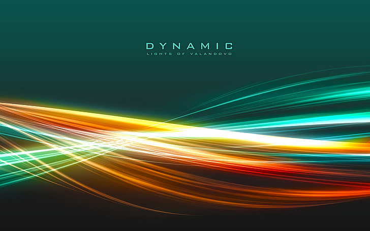 Testo dinamico, astratto, colorato, forme d'onda, Sfondo HD