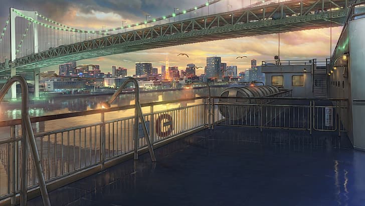 аниме, Япония, Tenki no Ko, город, выветрившийся с тобой, дождь, HD обои