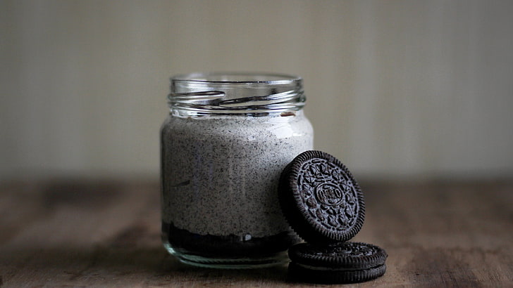 Biscuit Oreo, Oreos, snacks, glace, lait, biscuits, Fond d'écran HD