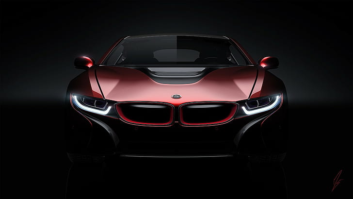Bmw, I8, Concept, Front view, HD wallpaper