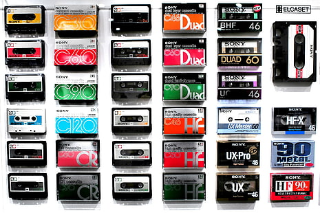 vintage, musique, audio cassete, Fond d'écran HD HD wallpaper