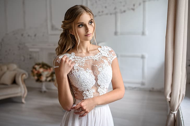 gadis, gaun, kecantikan, pengantin wanita, Igor Kondakov, Igor Kondukov, Wallpaper HD