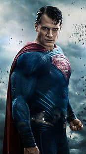 Superman Look Batman V Superman Dawn, tapeta cyfrowa Supermana, filmy, filmy hollywoodzkie, hollywood, batman v superman: świt sprawiedliwości, Tapety HD HD wallpaper