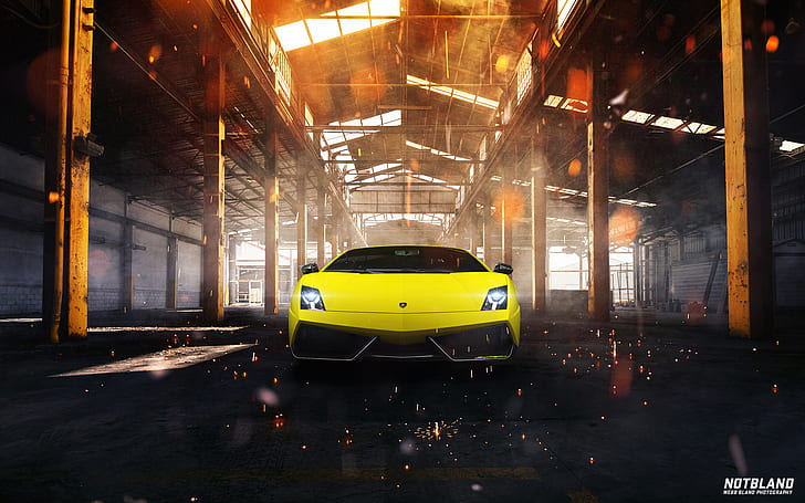 Lamborghini Gallardo Superleggera Sparks Warehouse HD, cars, lamborghini, gallardo, sparks, superleggera, warehouse, HD wallpaper