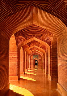 pilier, mosquée, Pakistan, Fond d'écran HD HD wallpaper