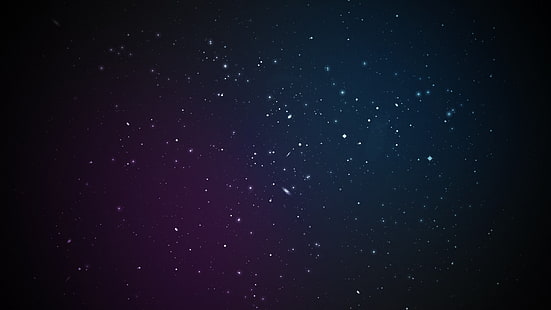 ilustração da galáxia roxa e preta, espaço, estrelas, galáxia, arte espacial, arte digital, HD papel de parede HD wallpaper