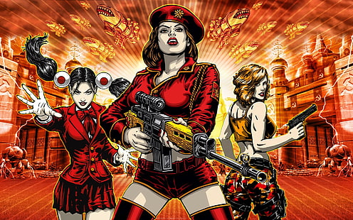 Command & Conquer: Red Alert 3, Videogiochi, Poster, sfondo rosso di avviso 3, comando e conquista: avviso rosso 3, videogiochi, poster, 1920x1200, Sfondo HD HD wallpaper