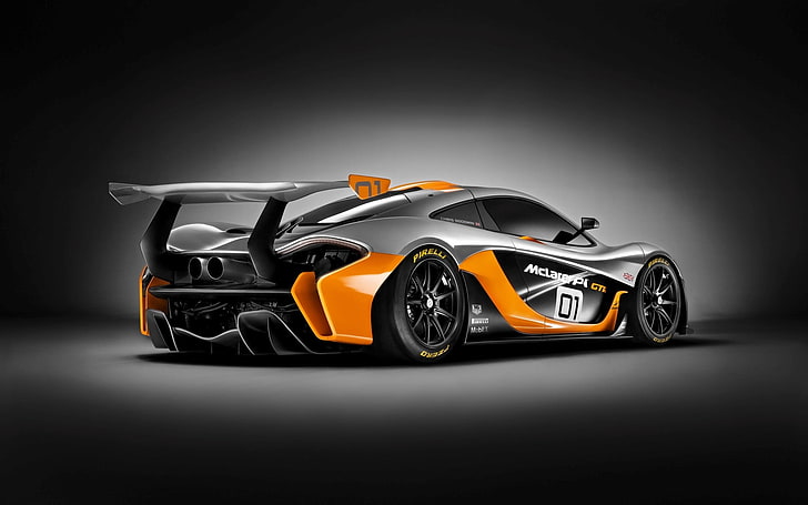 черно-красная модель спортивного автомобиля, McLaren, McLaren P1, GTR, McLaren P1, HD обои
