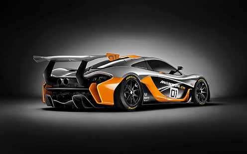 черно-красная модель спортивного автомобиля, McLaren, McLaren P1, GTR, McLaren P1, HD обои HD wallpaper