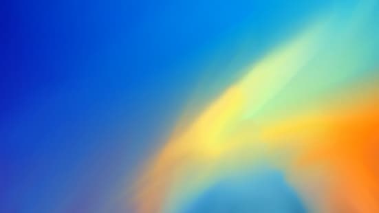 Abstrakt bakgrund, kontrastfärg, blå-gul bakgrund, gula fläckar, gul på blå, HD tapet HD wallpaper