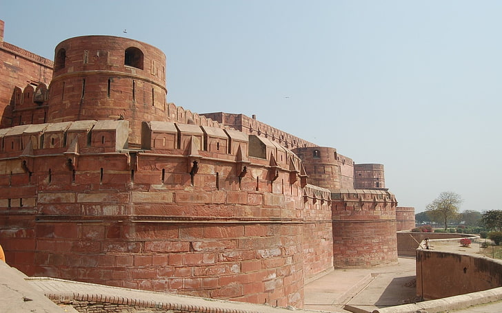 Châteaux, Fort d'Agra, Fond d'écran HD