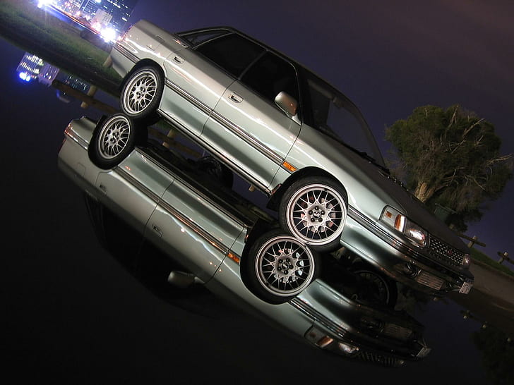 Subaru Legacy Bc5 седан, сребърен седан, седан, наследство, subaru, автомобили, HD тапет