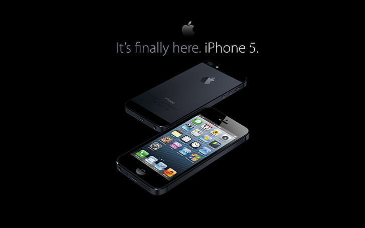 هاتف iPhone 5 جديد أسود ، سماعة ، جهاز ، هاتف خلوي ، iphone5 ، iphone 5، خلفية HD