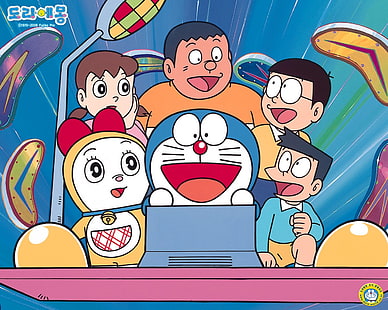 Doraemon illustration, Anime, Doraemon, HD tapet HD wallpaper