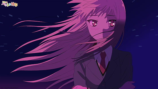 rosa behaarte weibliche Anime-Figur, Anime-Mädchen, Sakurasou no Pet na Kanojo, Shiina Mashiro, Anime, HD-Hintergrundbild HD wallpaper