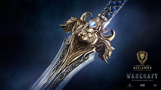 alliance, sword, warcraft, Warcraft Movie, Wow Movie, HD wallpaper HD wallpaper